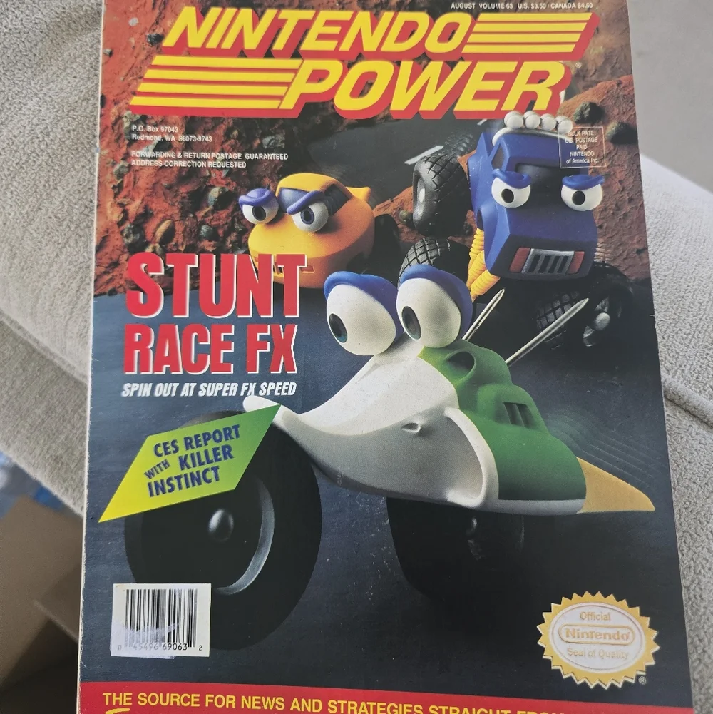 Nintendo Power Magazine Cover — Green, Blue, Yellow, Red